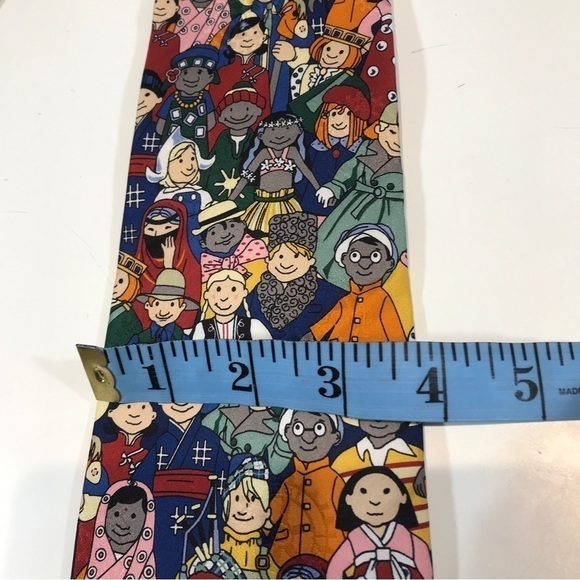 Russel Hampton Company Rotary Club International Kids Silk Neck Tie - Picture 5 of 6